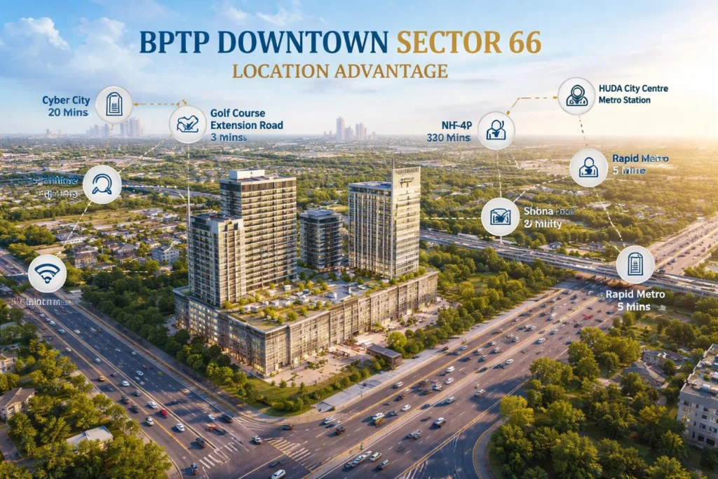 BPTP Downtown 66 Gurgaon Location Advantages